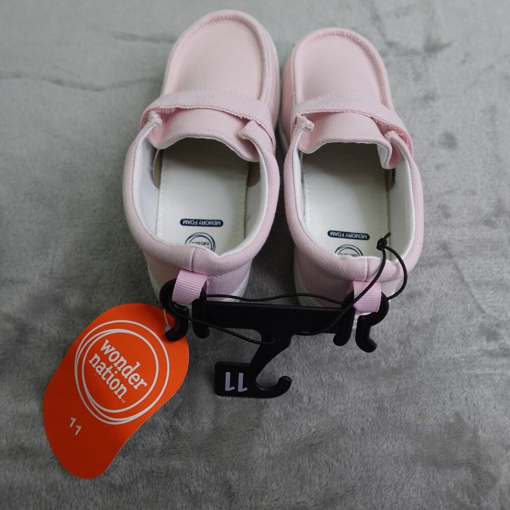 Wonder Nation Toddler Girl Moc Toe Shoes Pink Size 11 - Picture 7 of 10
